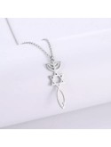 Collier Messianique en Argent et Brillant Zirconium