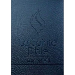 Bible Esprit et Vie Edition Black Out Simili cuir Noir