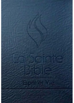 Bible Esprit et Vie Edition simili cuir Bleu nuit